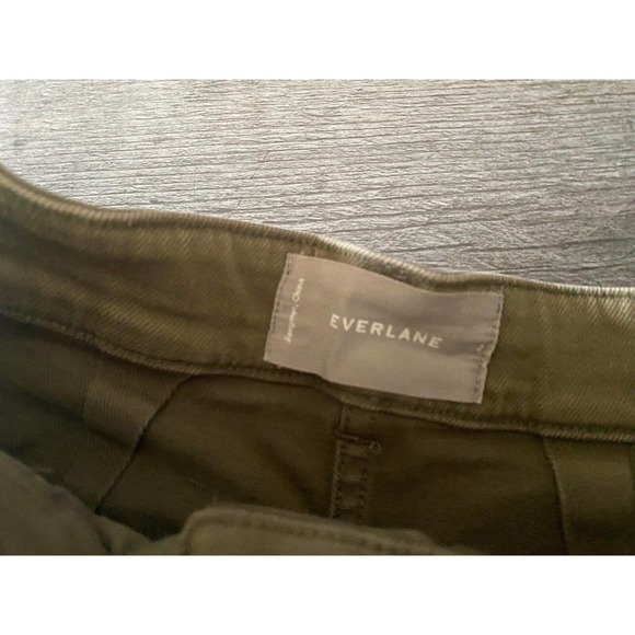 Everlane- Olive green Shorts High Waist Stretch - Picture 4 of 6